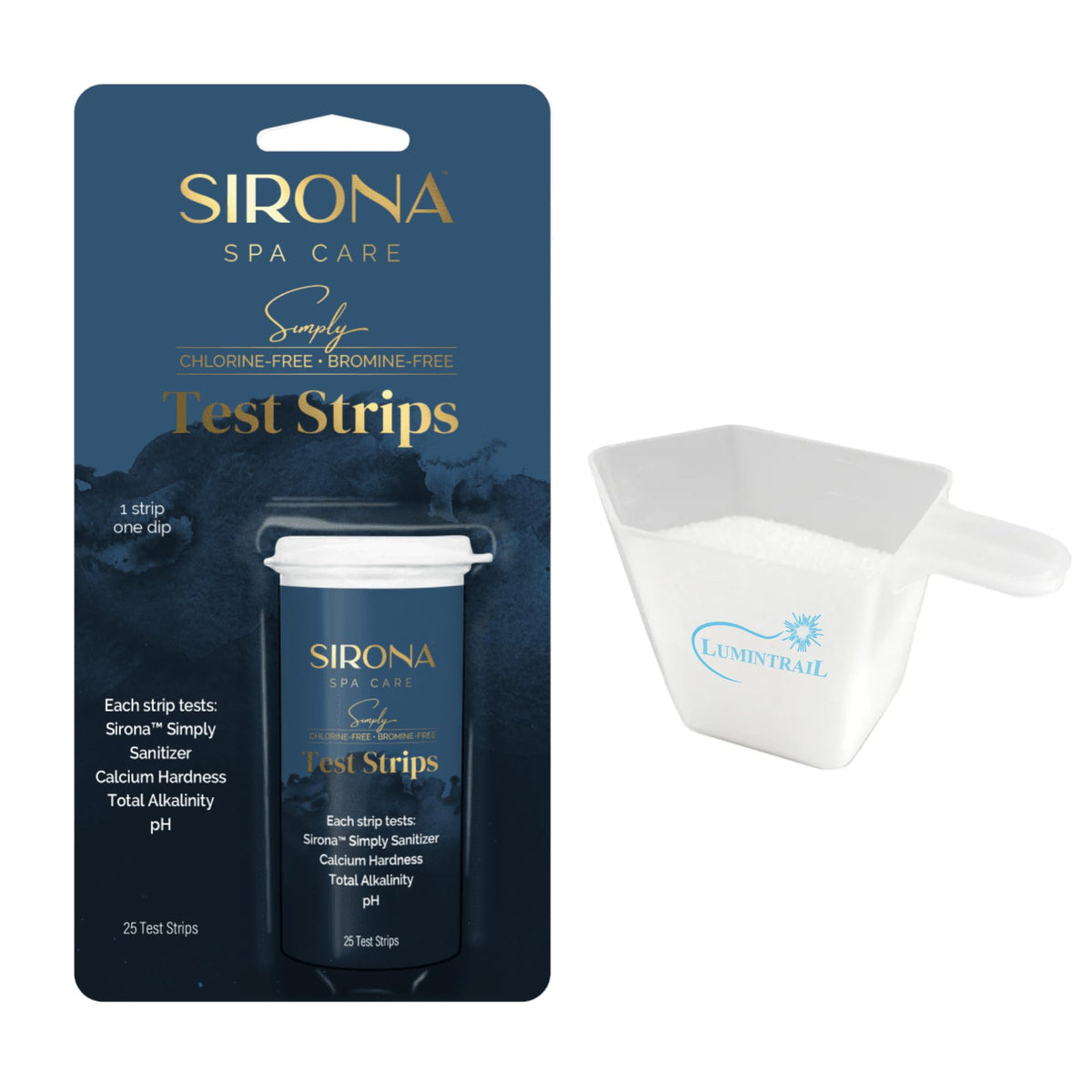 Sirona Simply Test Strips close-up for quick spa water results