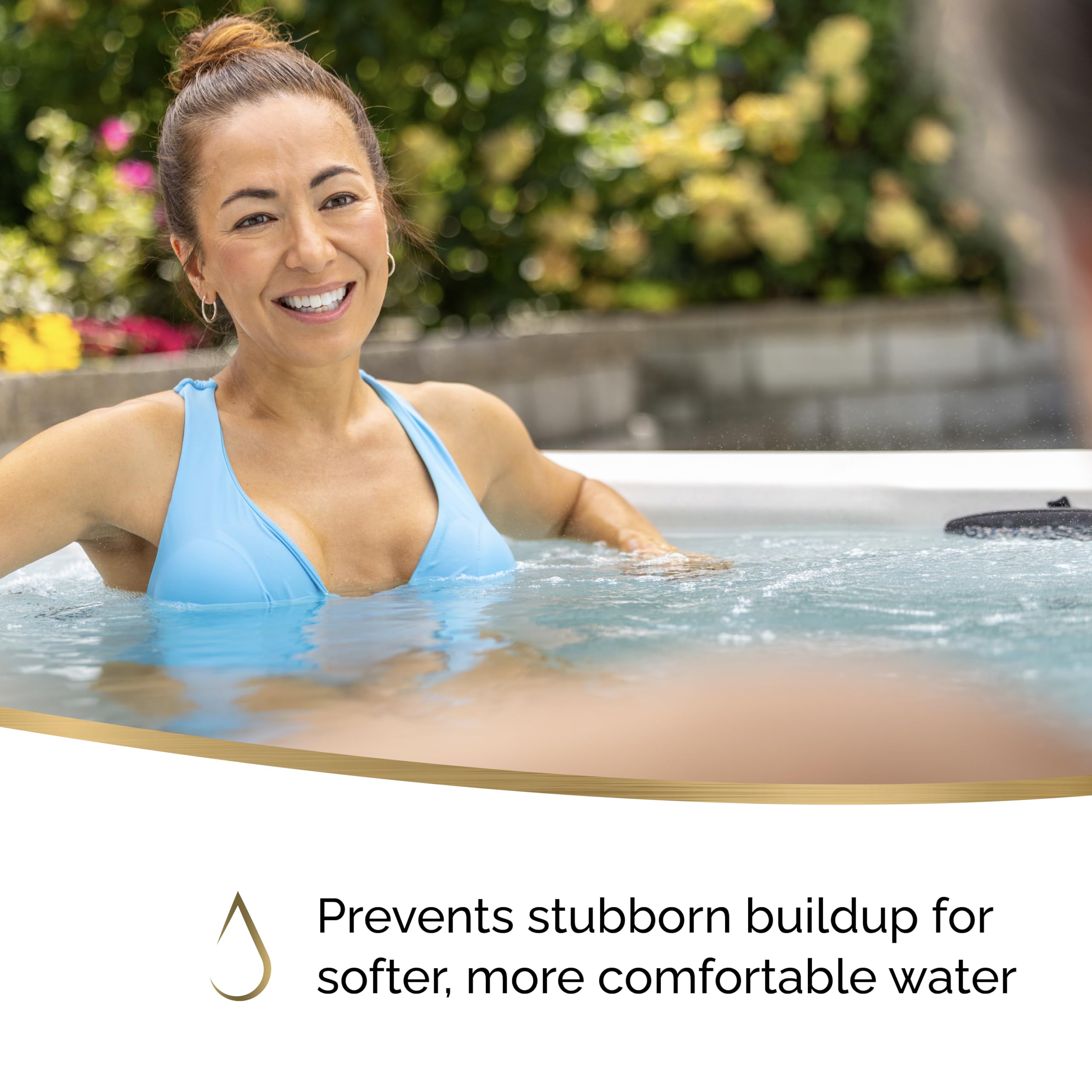 Sirona Simply Waterline Control closeup on smooth spa shell