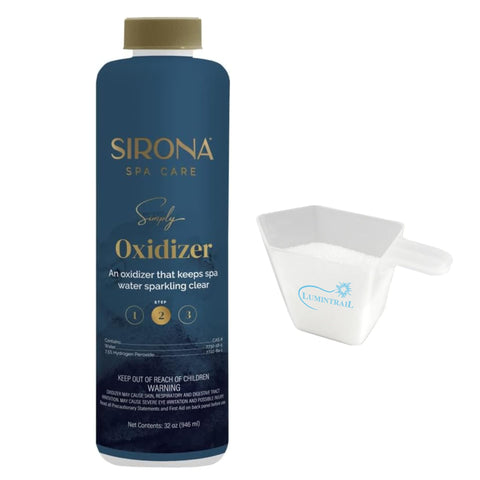 Sirona Simply Oxidizer bottle pour for start-up spa maintenance