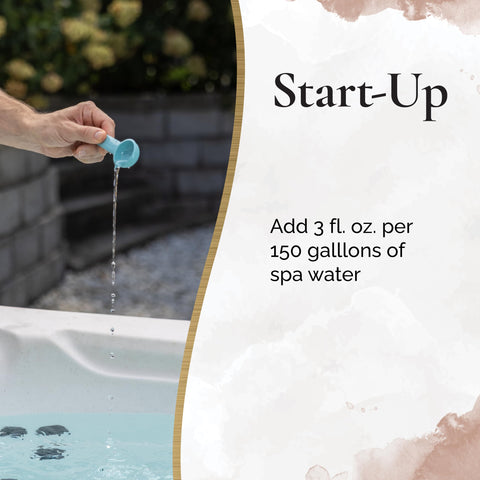 Crystal-clear spa water glow after treatment suggesting a refreshed soak