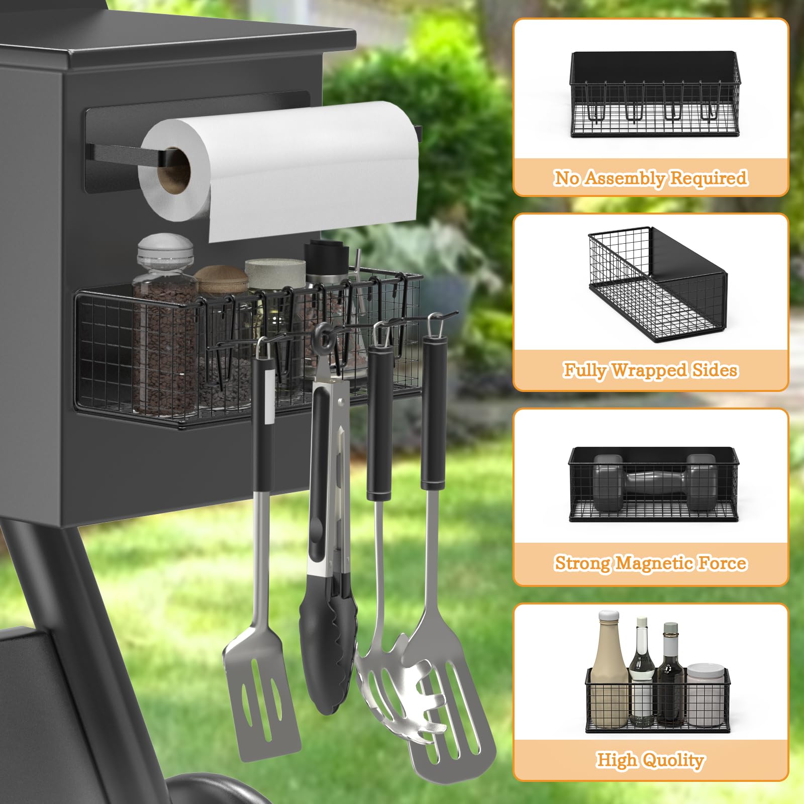 Sirozi expandable workspace keeps spices and tools organized.
