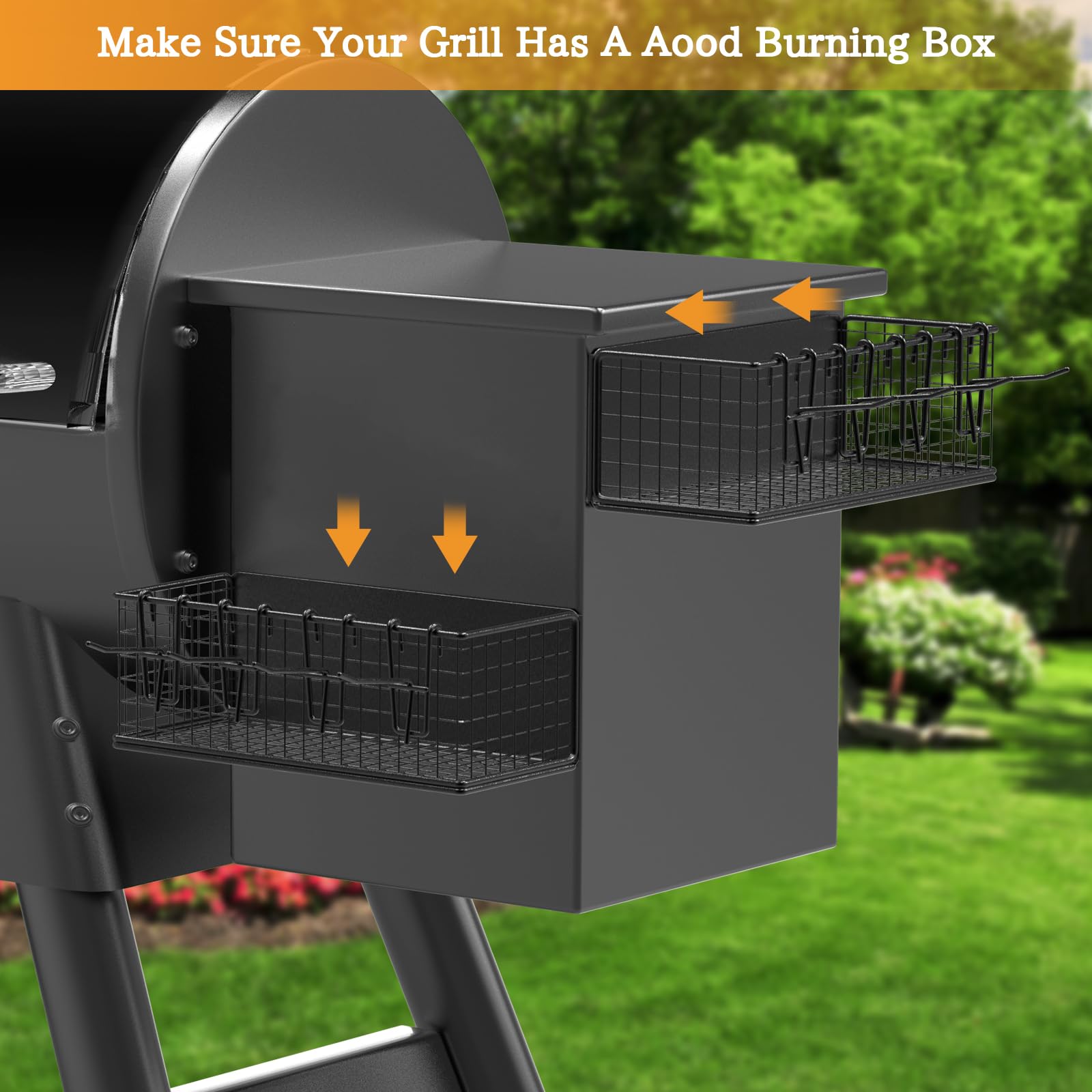 Sirozi magnetic bin for Pro D2 575 keeps grilling prep organized