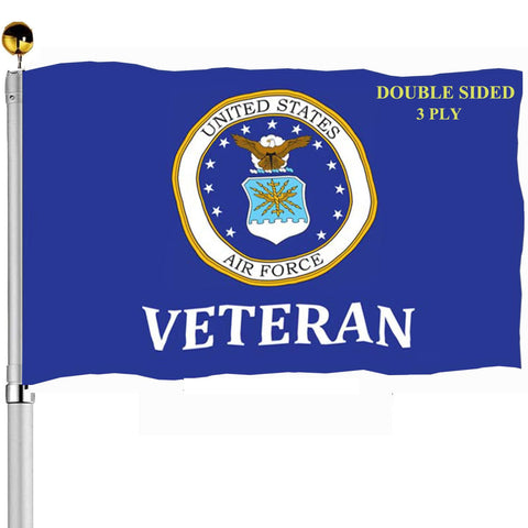 Sirrail Air Force emblem flag front view for outdoor display with double-sided clarity.