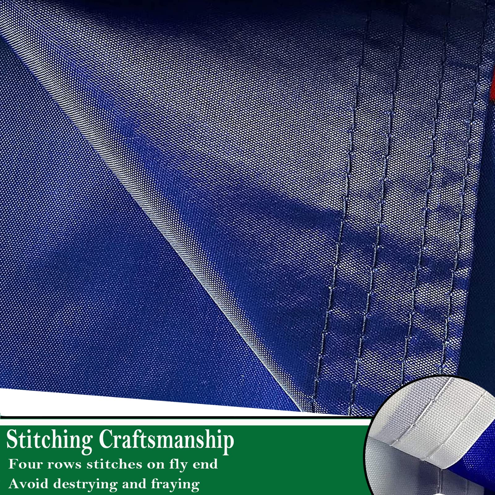 Sirrail flag size 36x60 inches shown for outdoor porch display.
