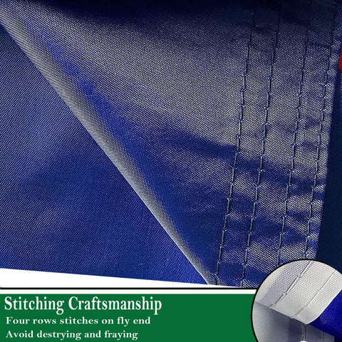 Sirrail flag size 36x60 inches shown for outdoor porch display.