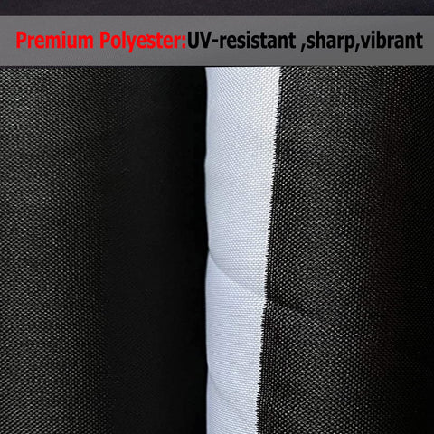 Sirrail Mia Pow Flag premium polyester resists water and UV fading for longevity.
