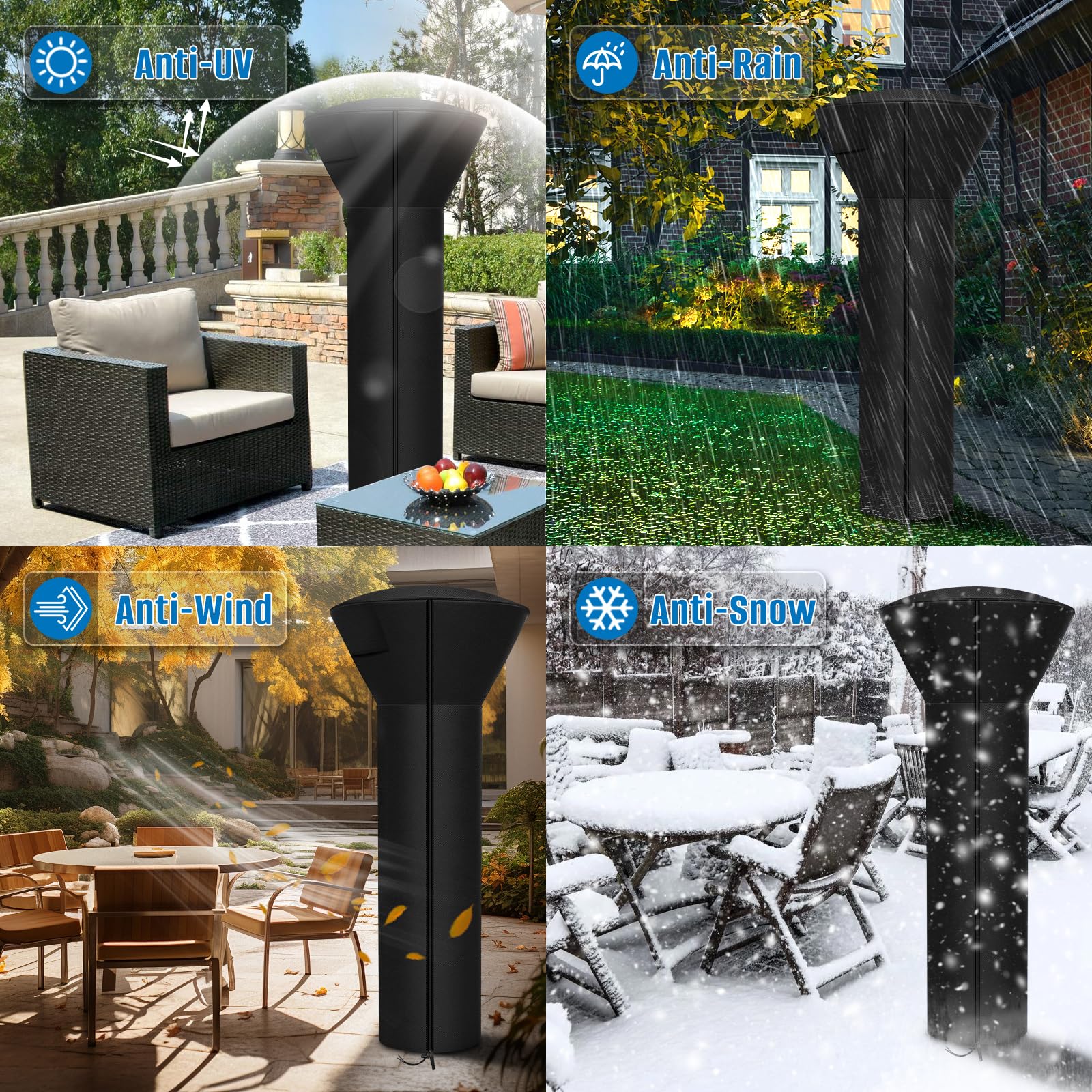 SIRUITON 420D fabric outdoor cover delivering durable weather protection