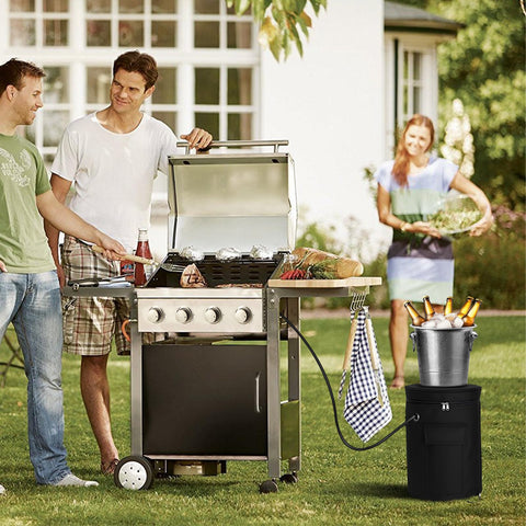 SIRUITON propane tank cover is ideal for outdoor grilling and camping setups.