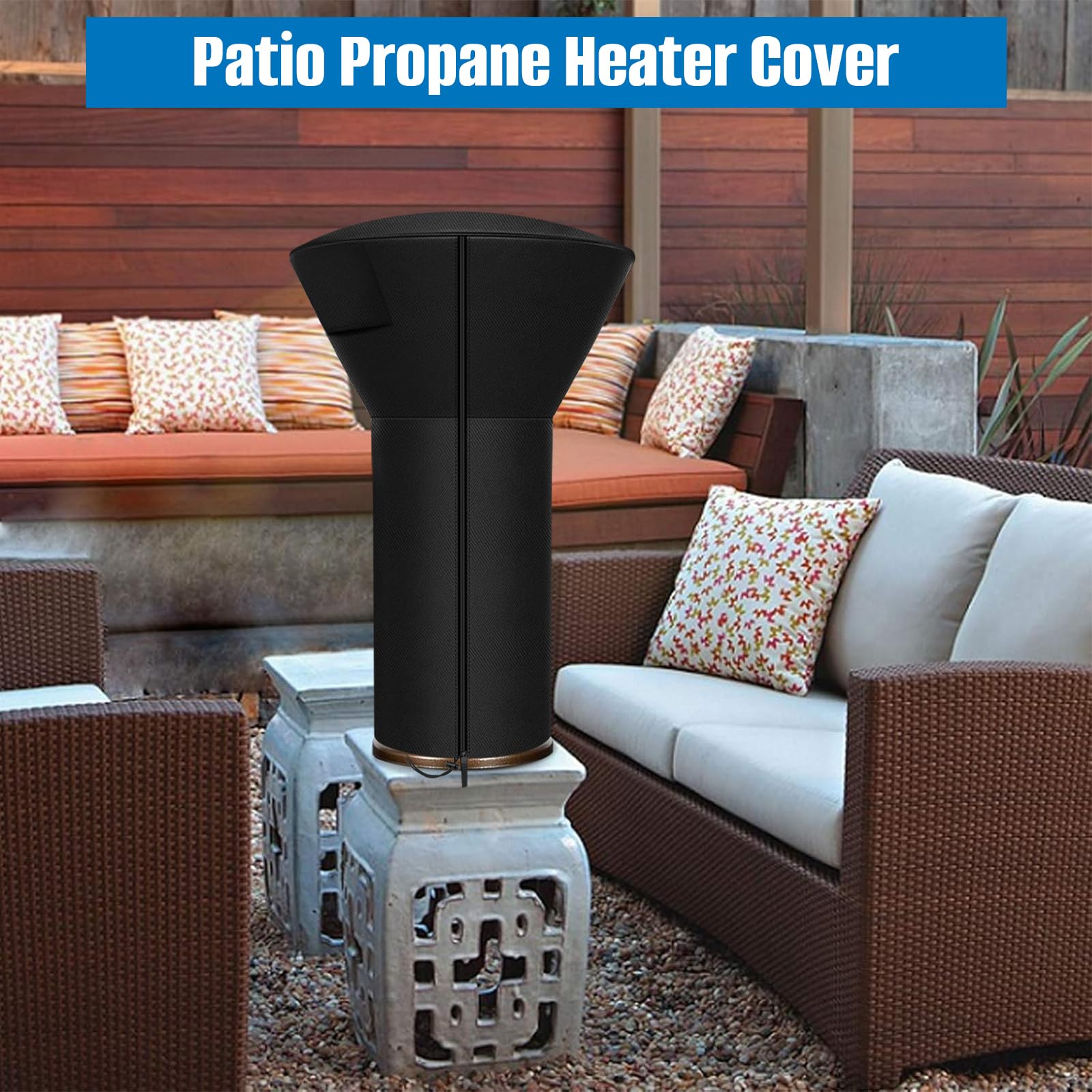 SIRUITON 22 inch round dome fits most patio heaters.