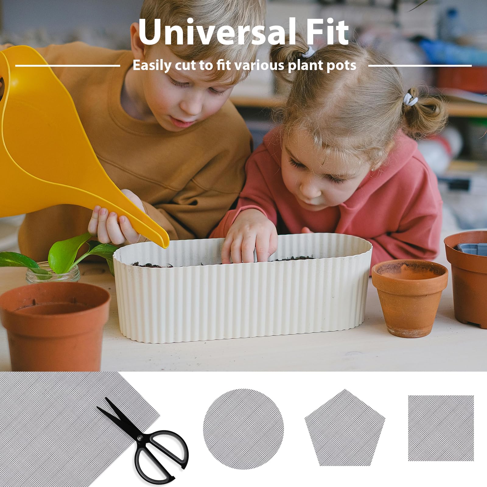 SISABAMA durable mesh drainage pad designed to last through gardening tasks.
