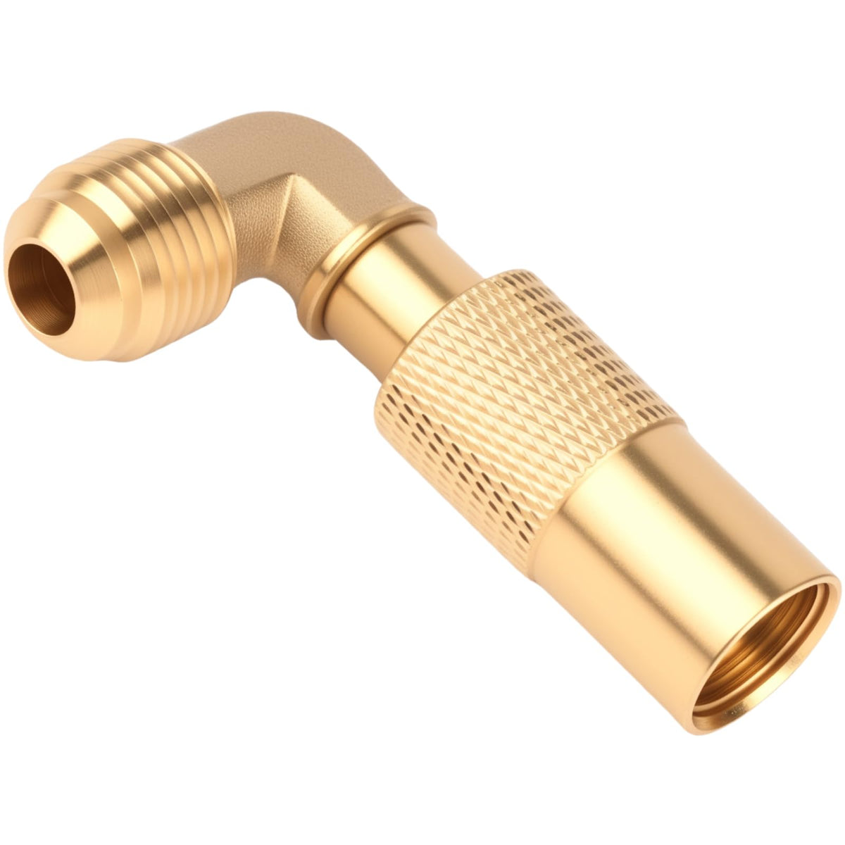 SISABAMA brass elbow adapter close-up highlighting durable outdoor build