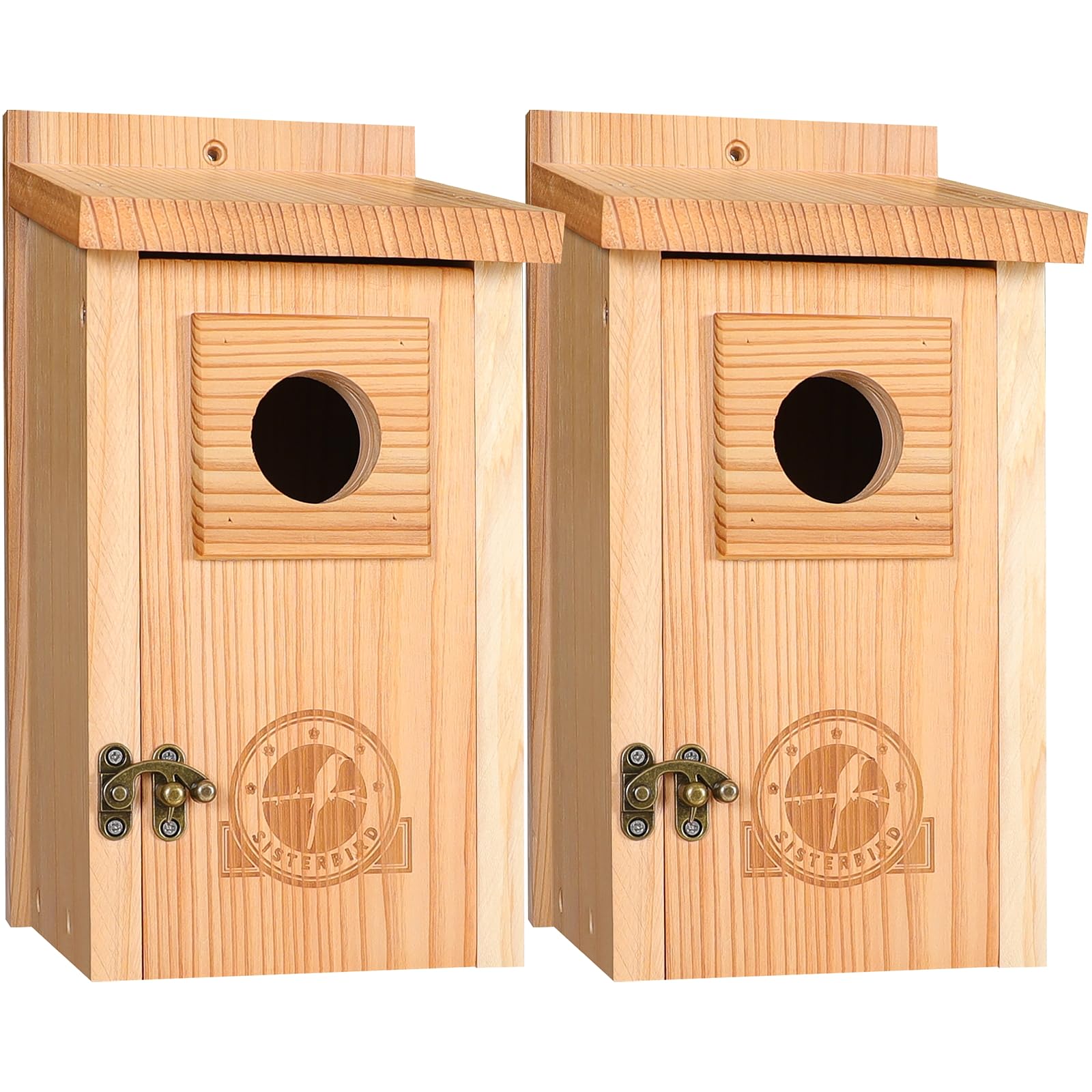 SISTERBIRD bluebird-house front view for durable year-round yard birding.