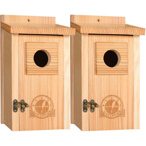 SISTERBIRD bluebird-house front view for durable year-round yard birding.