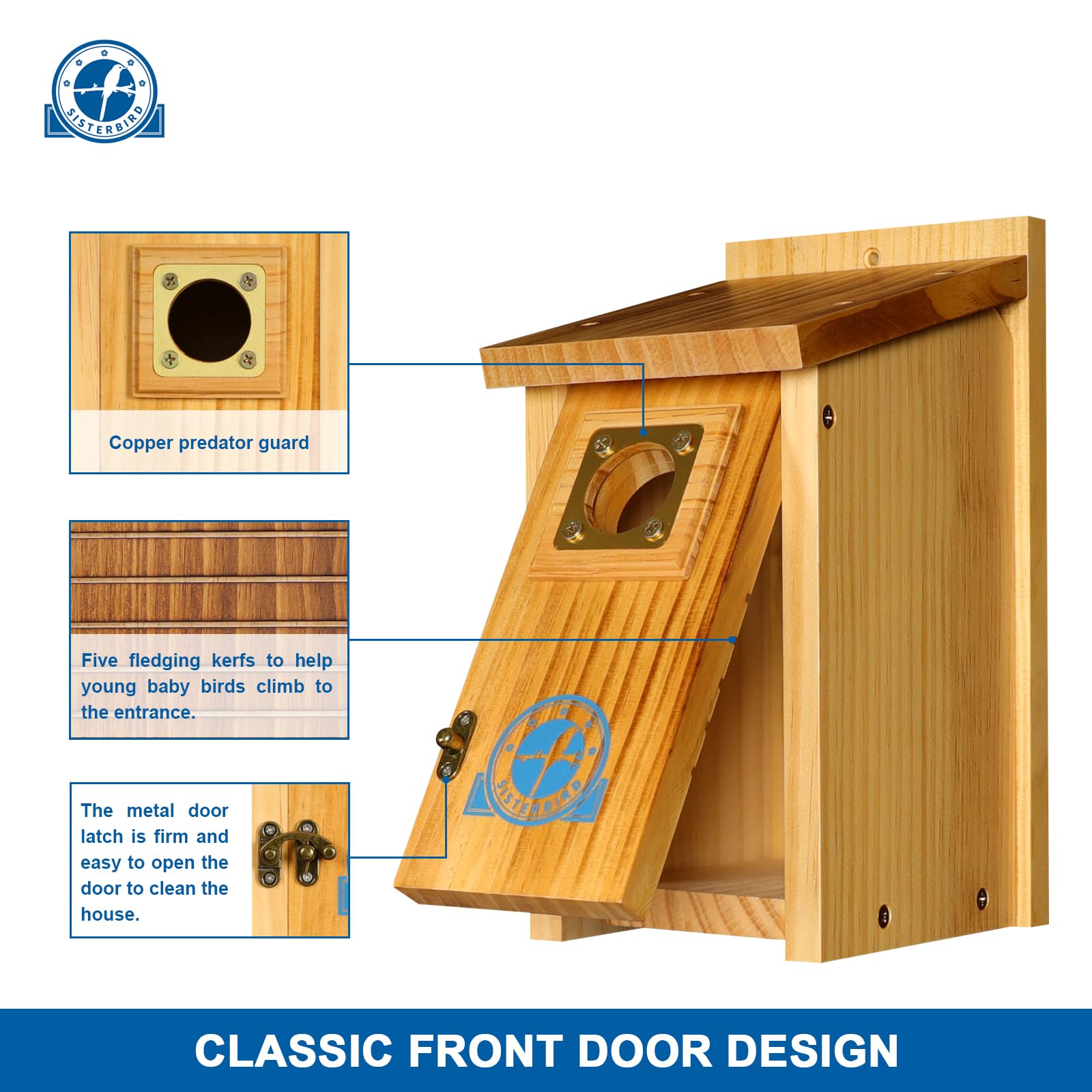 SISTERBIRD bluebird houses easy assembly with screwdriver