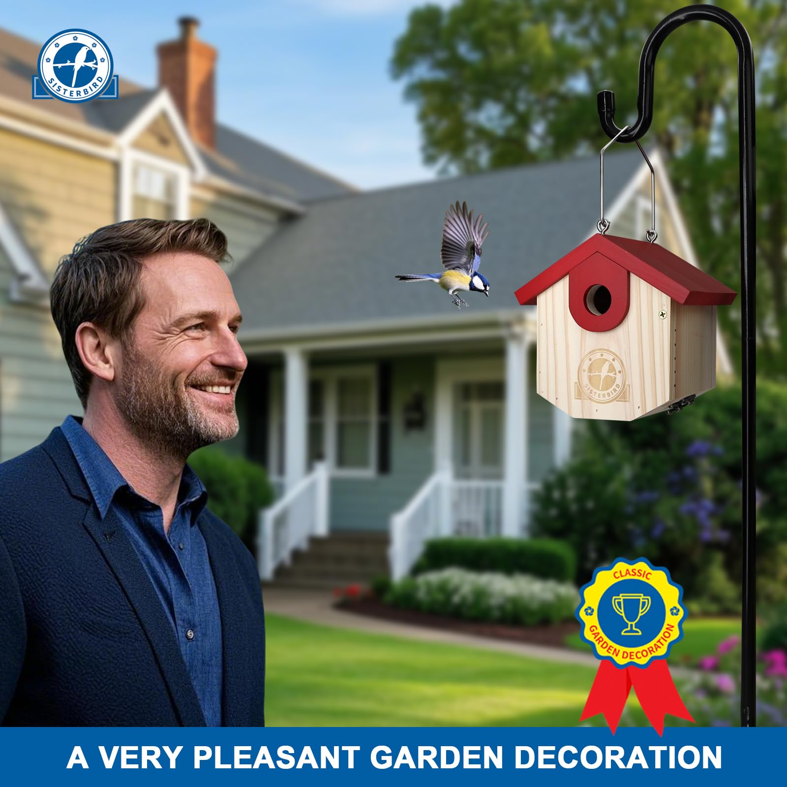 SISTERBIRD easy-install design makes cleaning and reuse straightforward outdoors.