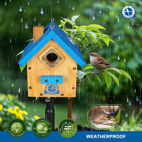 SISTERBIRD platform-under-hole enables quick feeding access for parent birds.