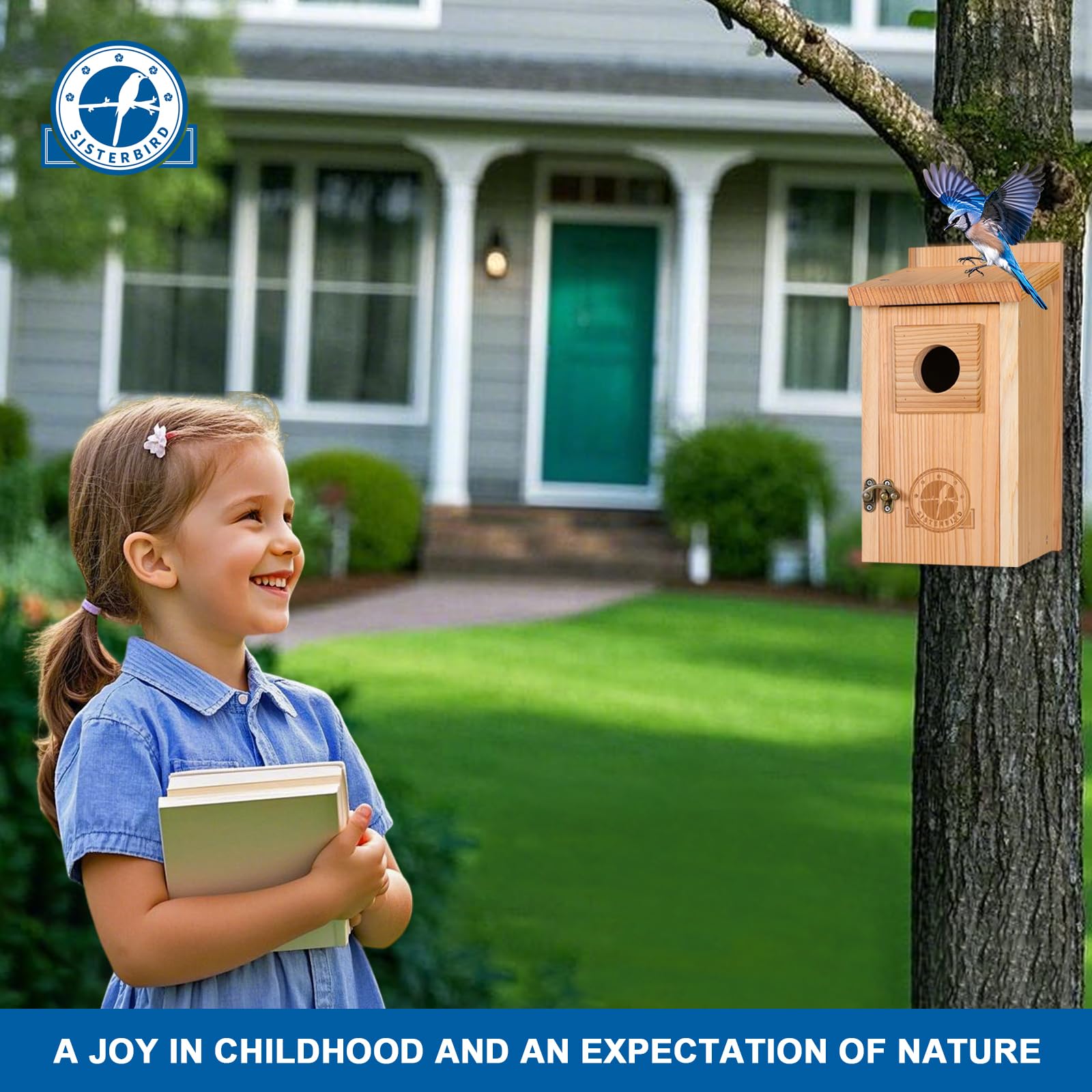 SISTERBIRD outdoor-yard-decor blends with garden aesthetics.