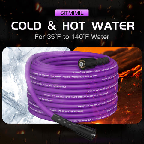 SITIMIMIL heavy-duty bend limiter prevents kinks during cleaning.