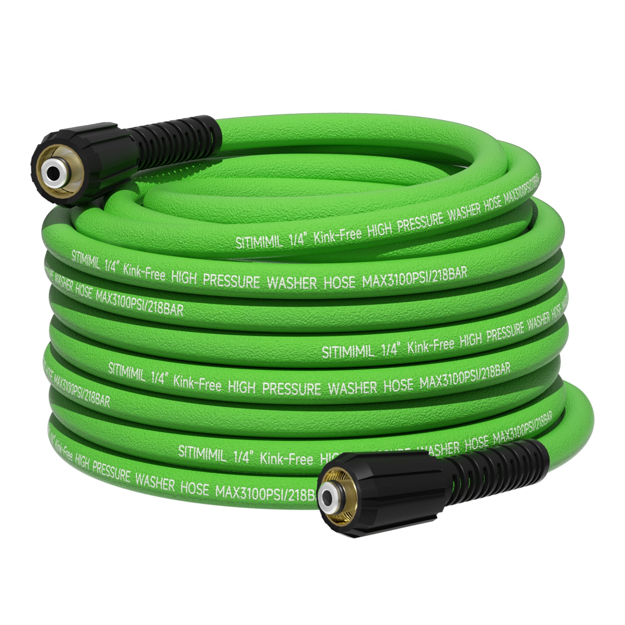 SITIMIMIL pressure washer hose 50ft with brass M22 ends for long reach and secure fittings