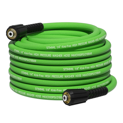 SITIMIMIL pressure washer hose 50ft with brass M22 ends for long reach and secure fittings