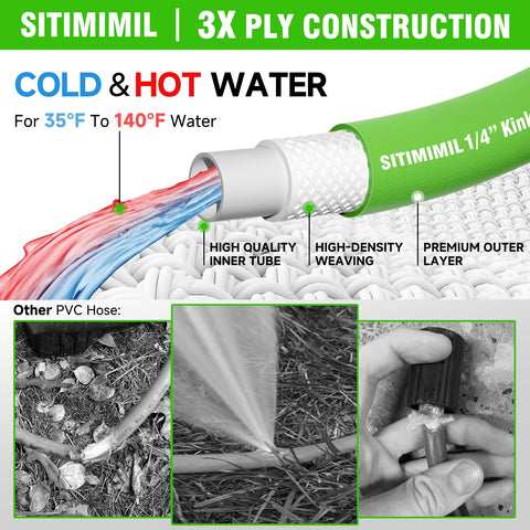 SITIMIMIL hose coiled for storage demonstrates easy handling and space-saving organization