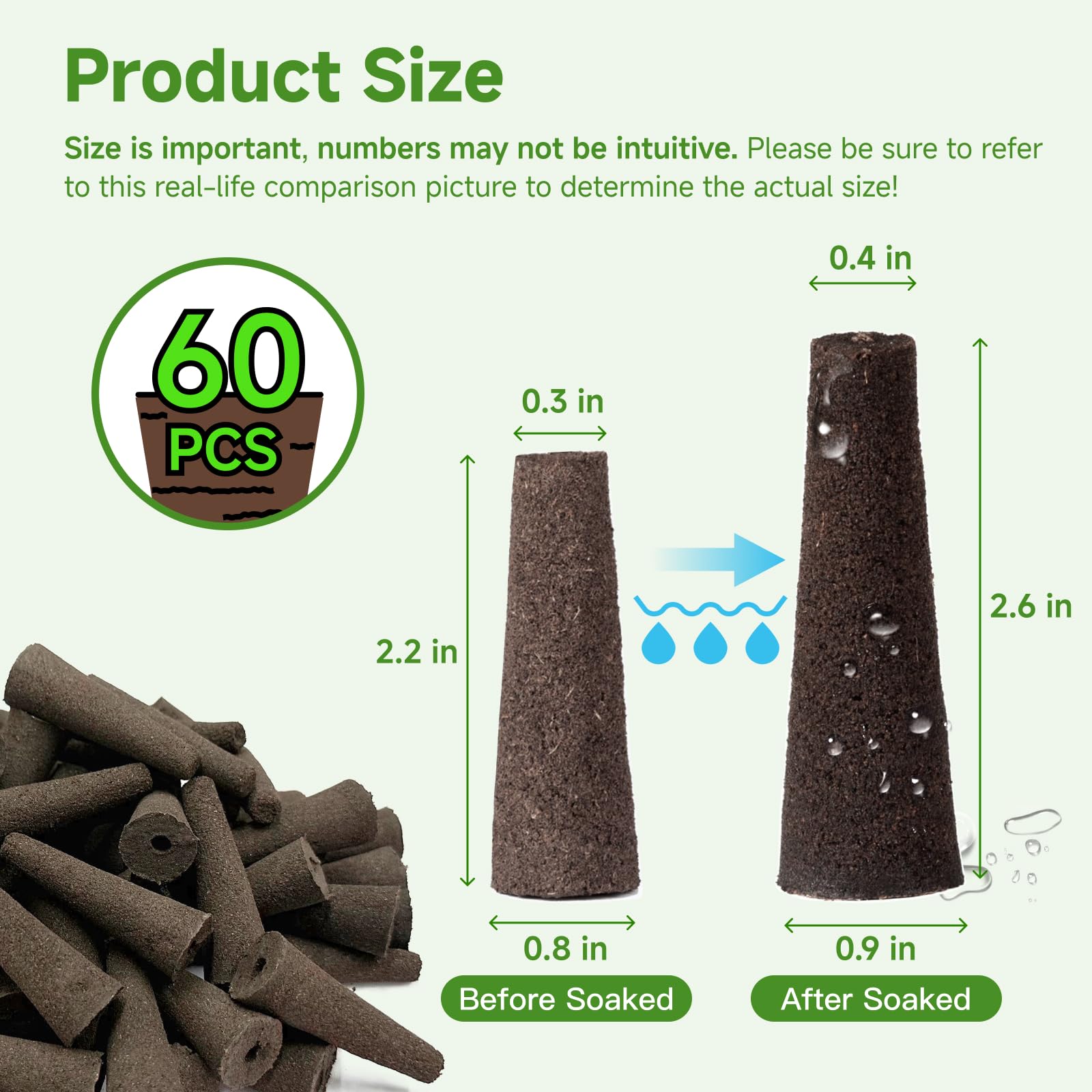 SIULMKOT rapid-rooting sponge made from peat for faster germination and roots