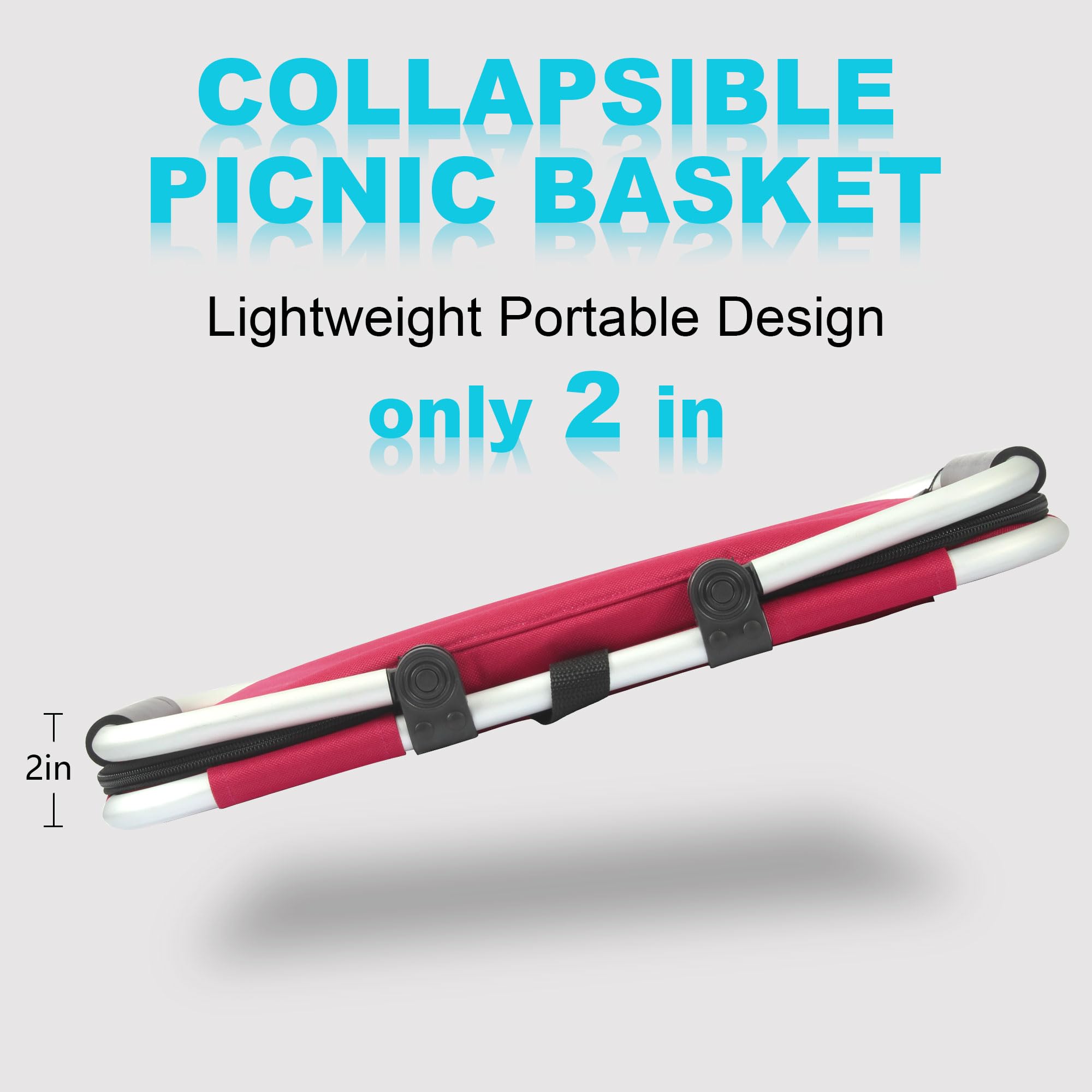 SIYUAN foldable basket with dual handles for comfortable carrying on the go.