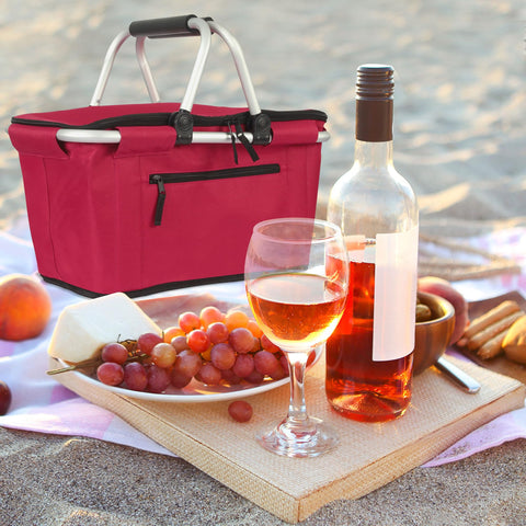 SIYUAN eco-friendly folding basket reduces plastic bag use during shopping.