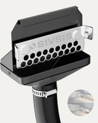 Sivsis magnetic grease catcher on Blackstone rear drain for easier grease collection