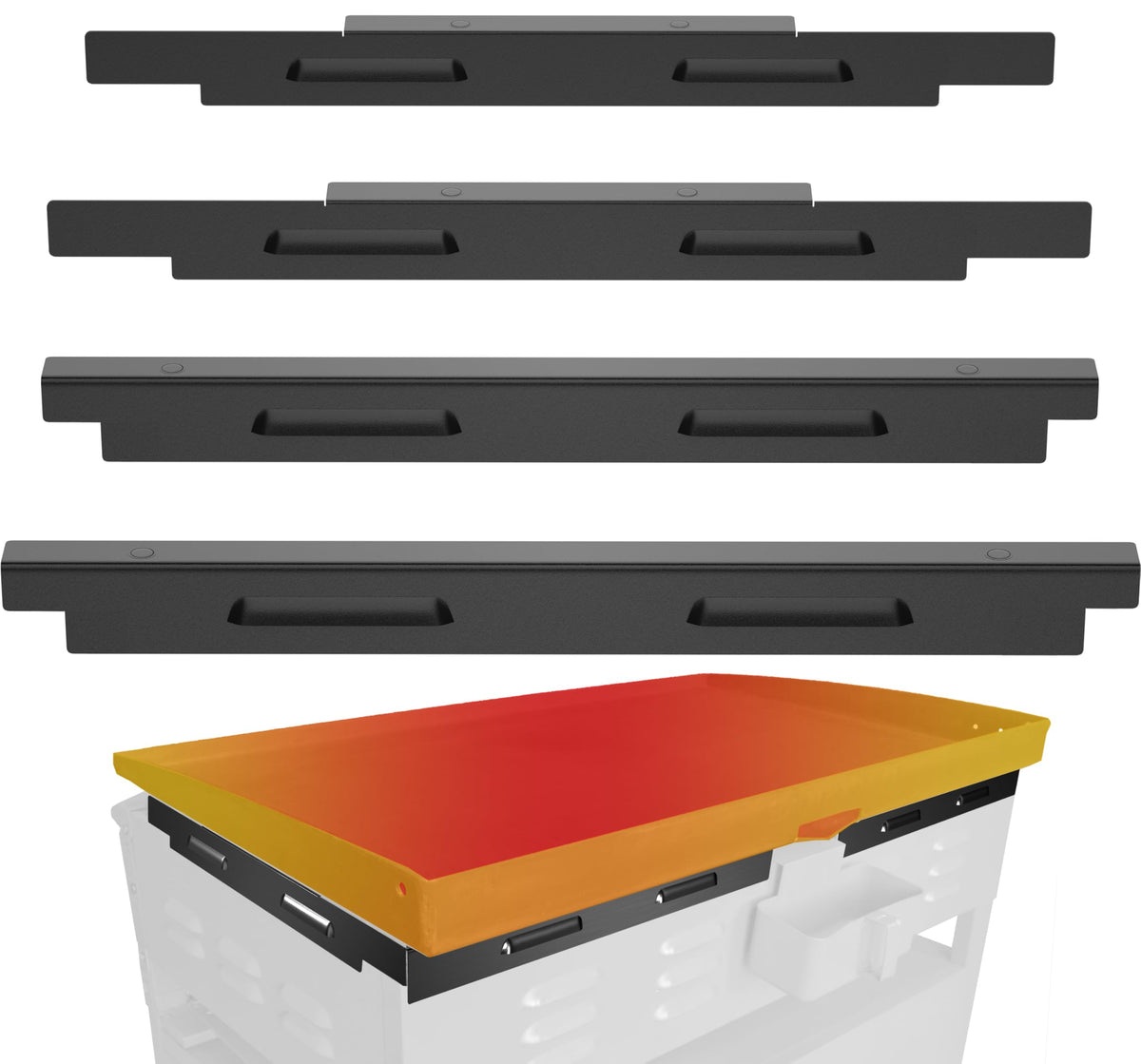Sivsis upgraded magnetic wind guard attaches to the bottom edge for quick setup and secure fit.
