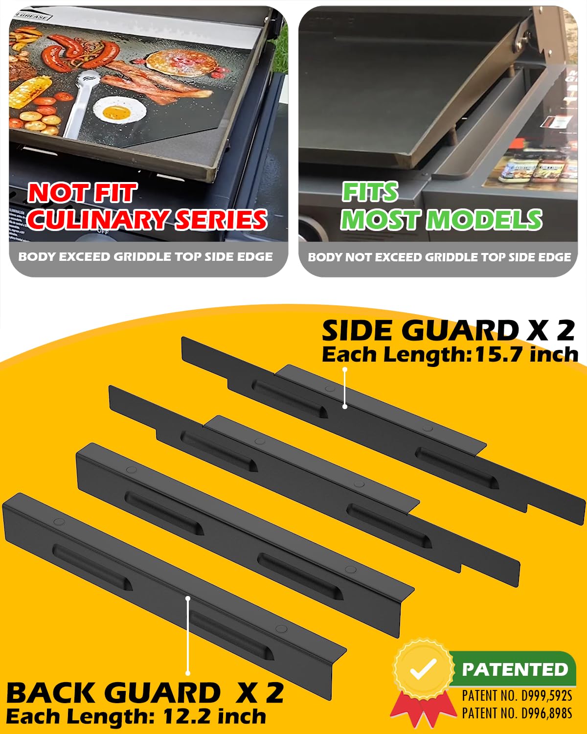 Sivsis wind guard patent design, secure bottom-edge magnetic mounting