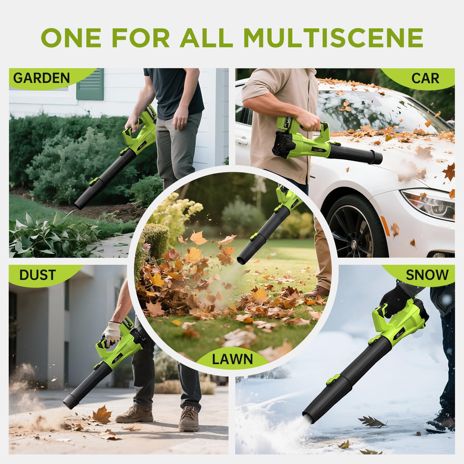 Six Craftsmen Leaf Blower for car drying and water cleanup.