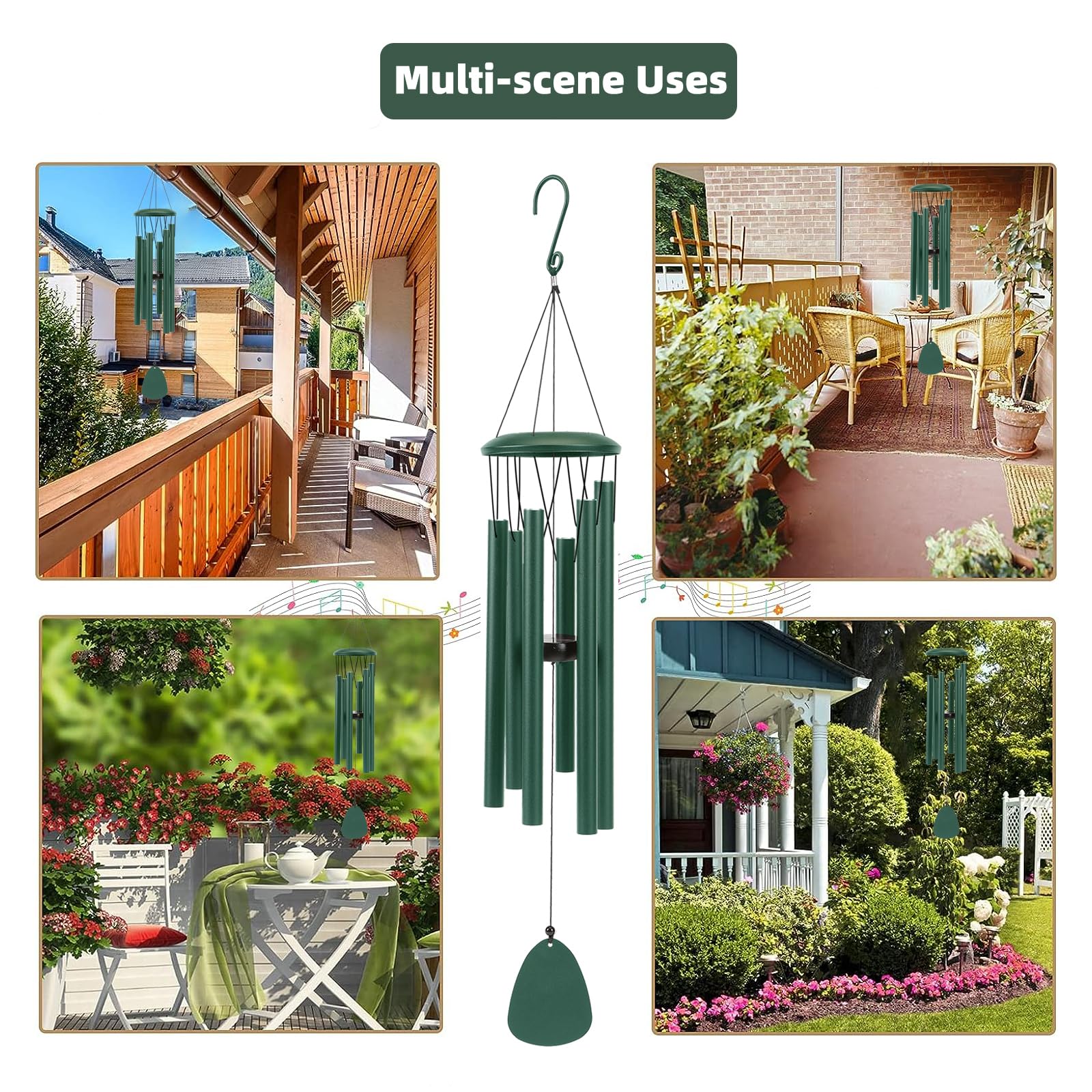 SixBEE close-up of green tubes shows a weather-resistant, high-quality aluminum design.