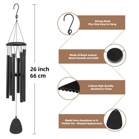 SIXBEE garden-decor wind chime enhances lawns and balconies.