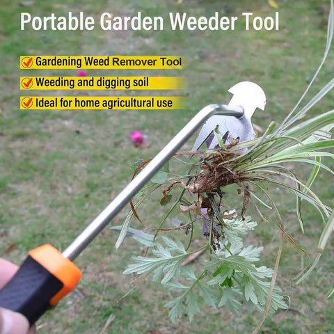 SIXCAR weed remover tool all-steel design ensures lasting durability