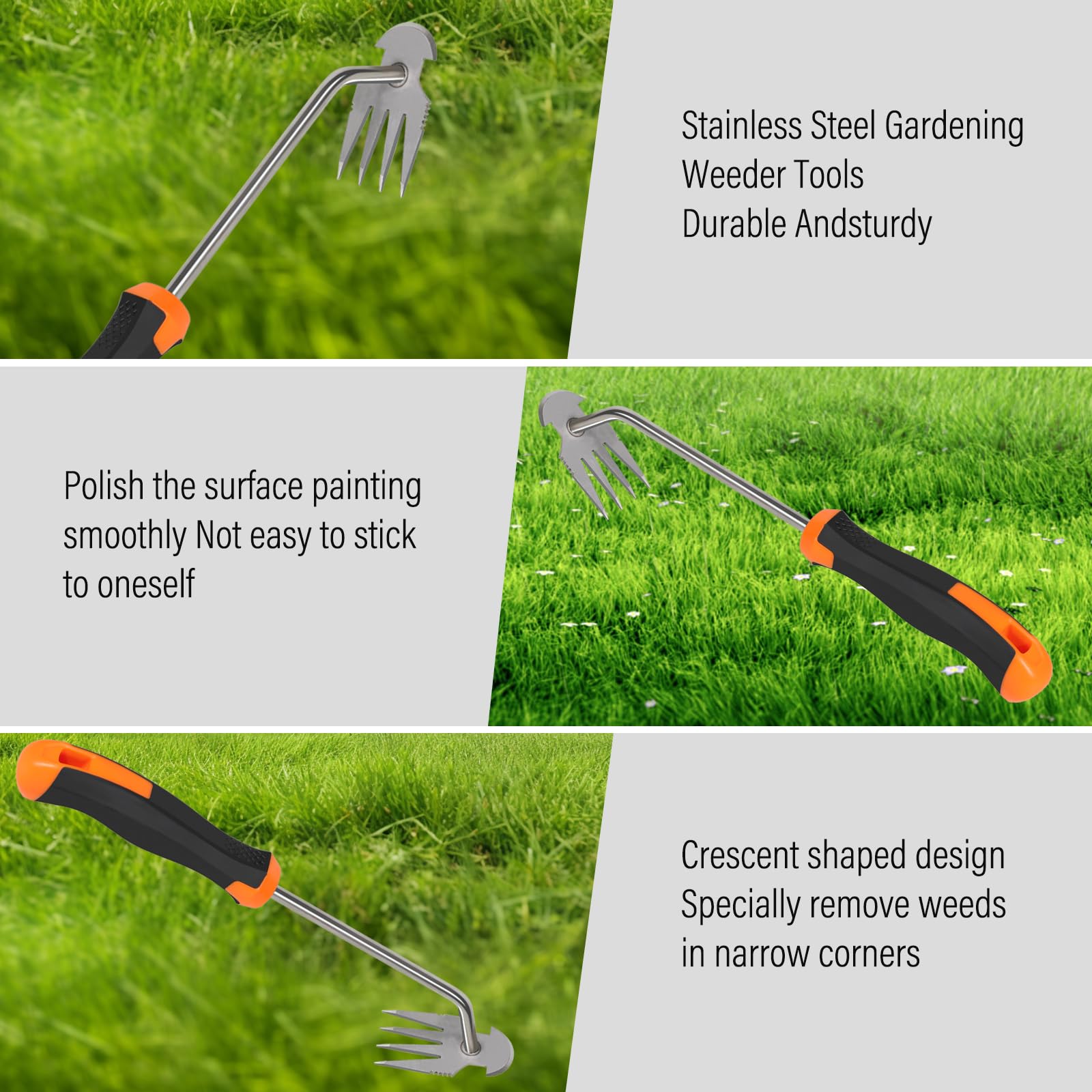 SIXCAR weed remover tool safety reminder with gloves for protection