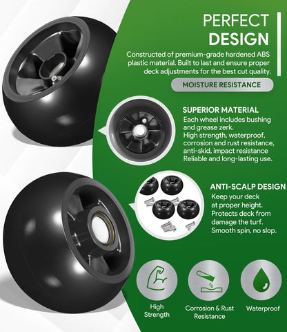 Sixcow AM125172 kit contents include wheels and bushings.