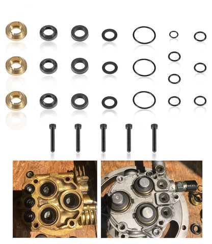 Sixcow Briggs and Stratton compatible seal kit in-use during pump maintenance.