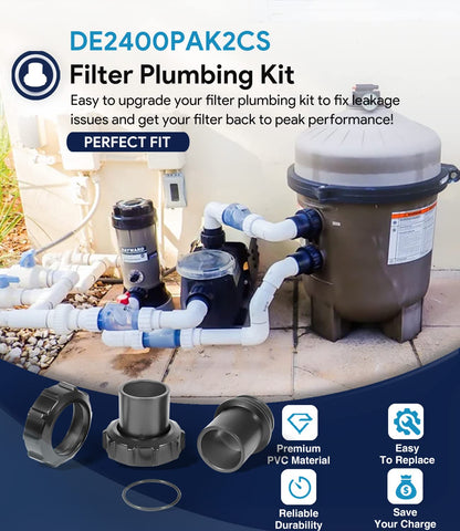 SixCow DE2400PAK2CS compatible with Hayward SwimClear filters and Super Star Clear models.