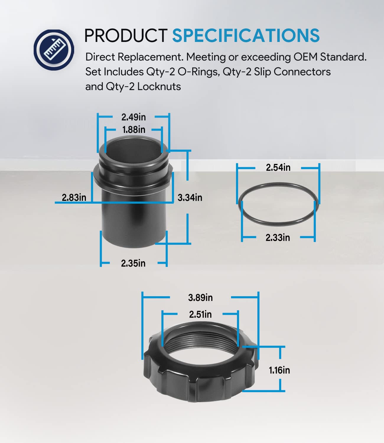 Durable PVC material in the SixCow DE2400PAK2CS kit stands up to pool use.
