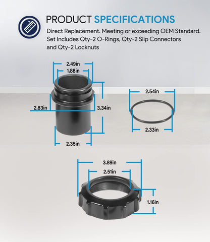 Durable PVC material in the SixCow DE2400PAK2CS kit stands up to pool use.