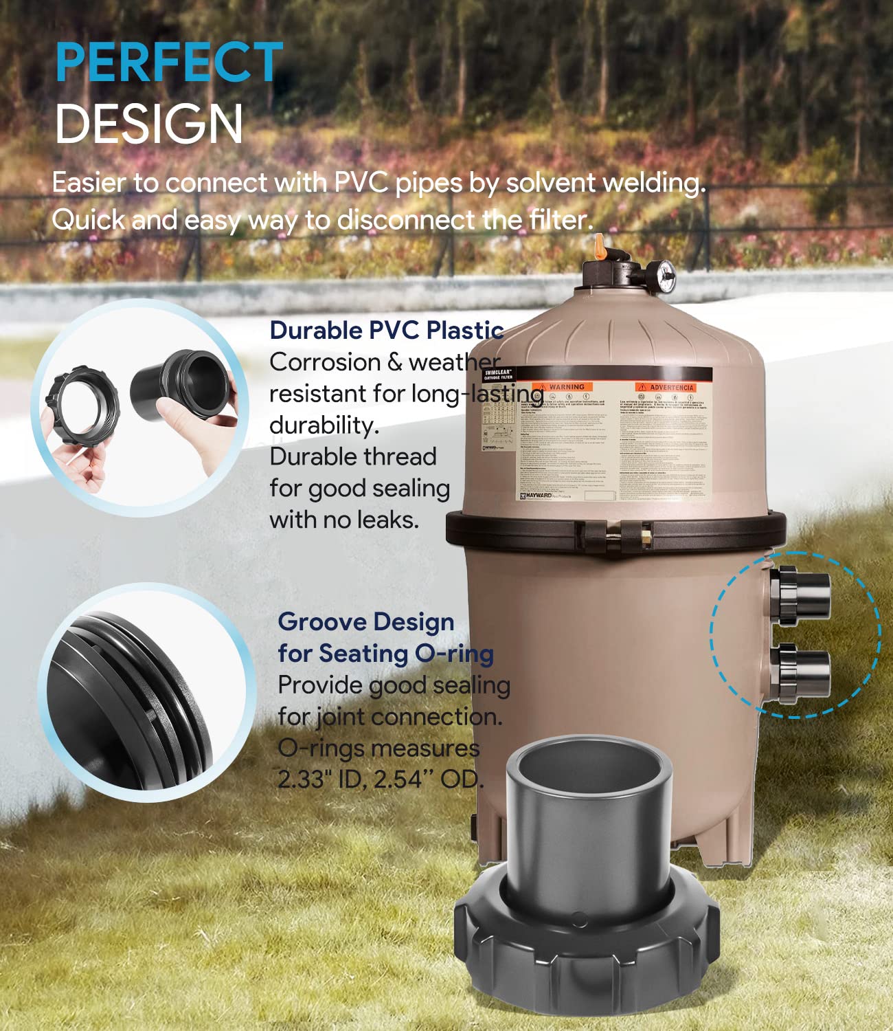 Easy service access with the SixCow DE2400PAK2CS quick-disconnect design.