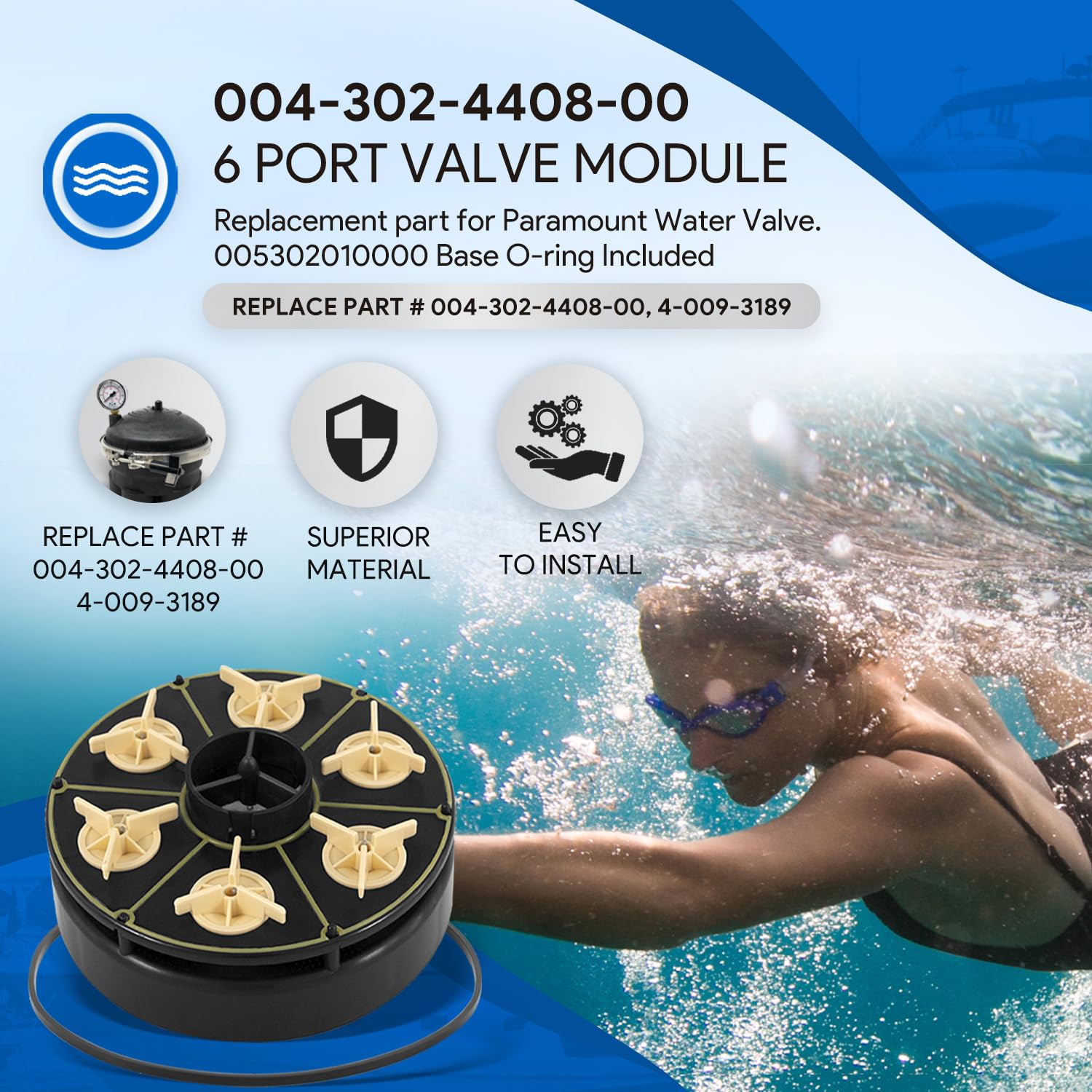 SixCow Paramount valve shell and O-ring ensure a secure seal for leak-free operation.