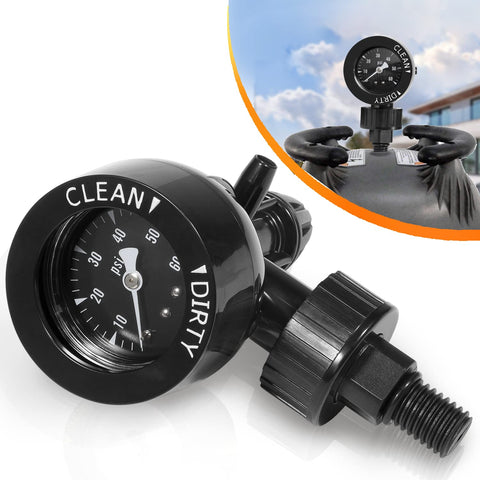 Sixcow R0357200 air gauge release valve assembly front view for reliable readings on Zodiac Jandy filters