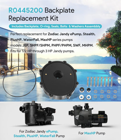 sixcow R0445200 backplate side angle showing precise alignment for easy maintenance