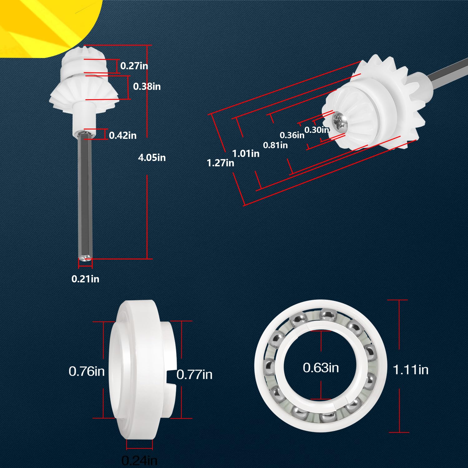 Sixcow Bearings (R0527000) reduce wear for quiet, lasting operation