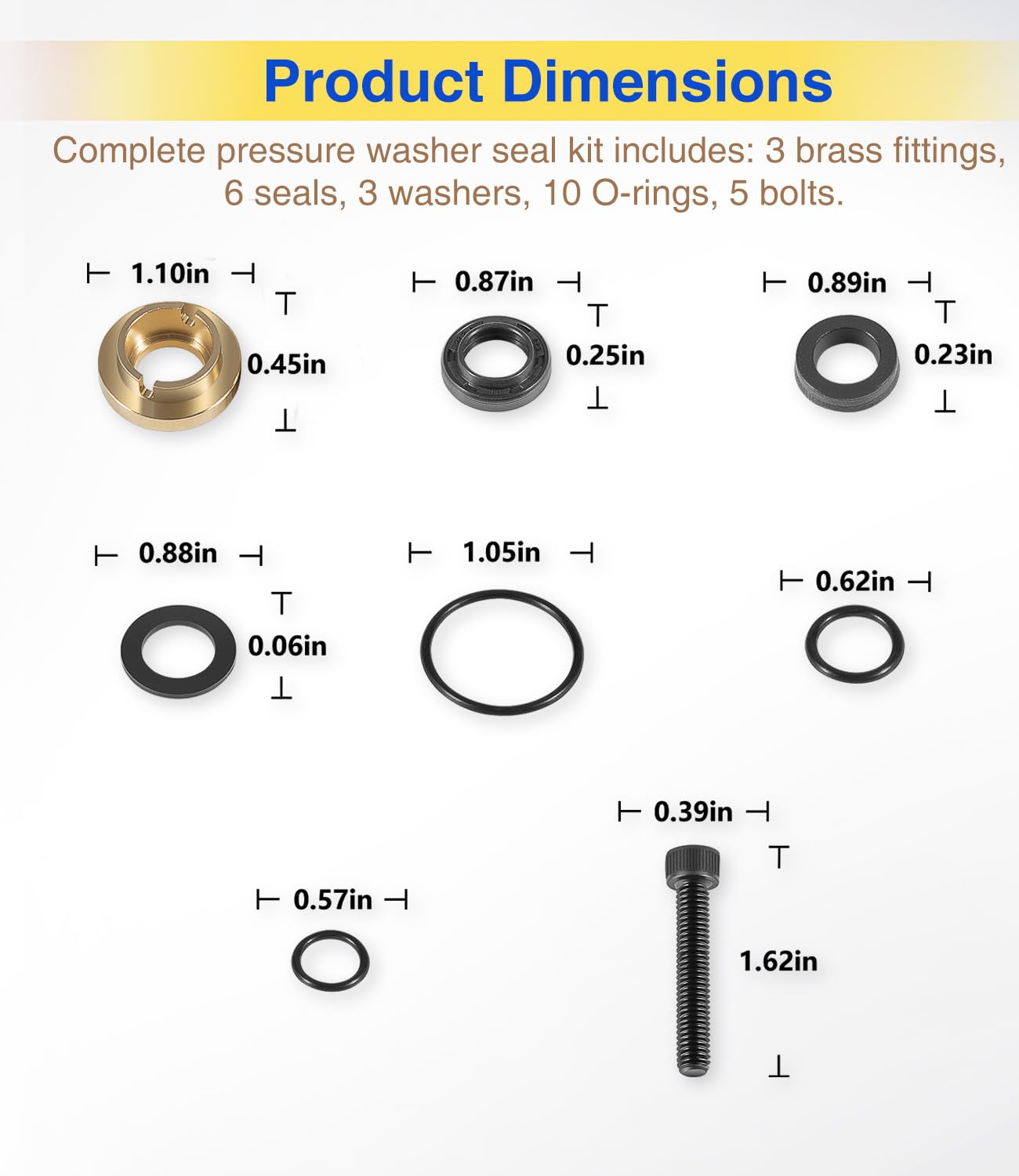 Sixcow seal kit 5 screws for Briggs and Stratton, quick installation.