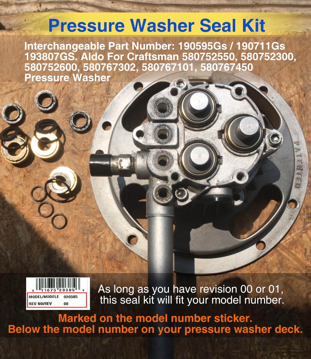 Sixcow seal kit 6 seals for Briggs and Stratton, durable sealing.