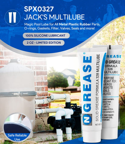 Sixcow SPX0327 O ring lubrication for pool equipment prevents wear.