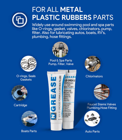 Sixcow SPX0327 silicone gel lubrication with odorless formula for pool valves.